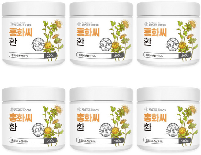 국산 홍화씨환 국내산 홍화씨앗, 6개, 200g