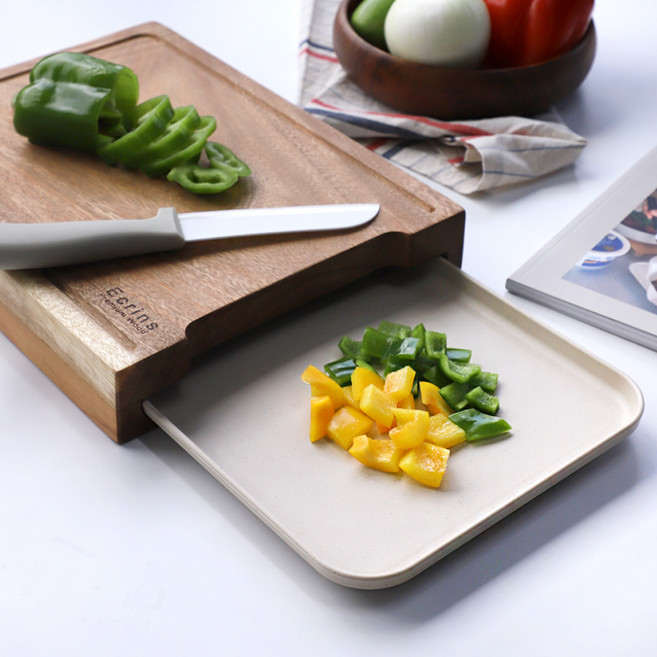 에든 통원목 도마 트레이포함세트 3size, 1개