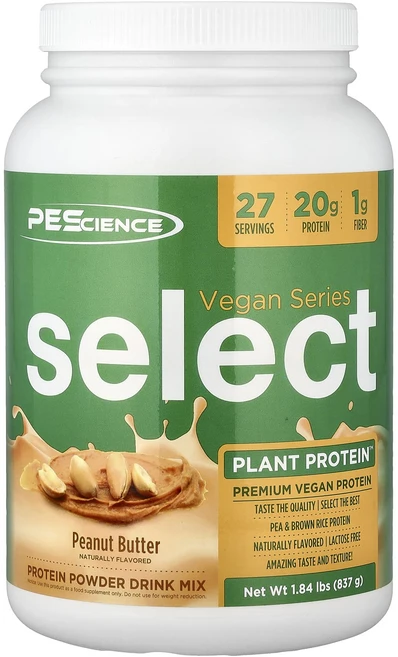 PEScience 비건 시리즈 Select 프로틴 피넛버터 딜라이트 837g(29.5oz), 3개 - 쿠팡