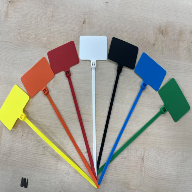 SKMK 뉴 네임타이 각인 인쇄 케이블타이 이름표타이 30P, 그린, 30개