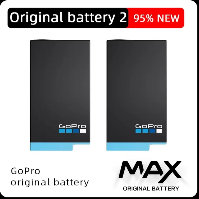 GoPro MAX 배터리 1600mAh 360 액션 카메라용 충전식 없음), 02  Battery 2