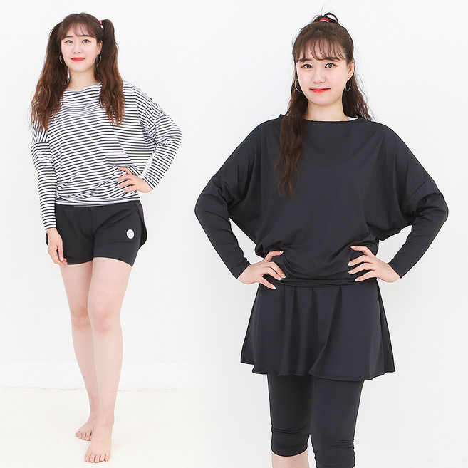 어썸블리 여성 가오리 래쉬가드 루즈핏 수영복