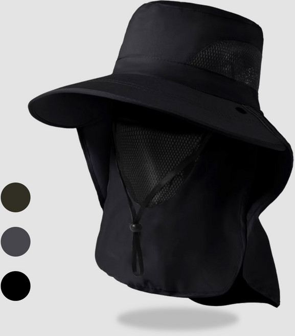 시너싹스 UV 자외선 차단 아웃도어 메쉬햇 사파리 등산 낚시 캠핑 모자