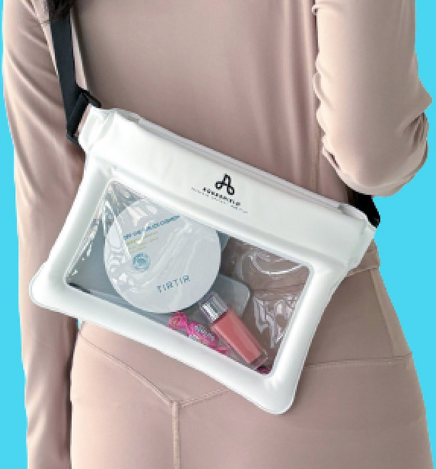 아쿠아실드 다용도 대형 터치 스마트폰 핸드폰 방수팩, 1개, 화이트