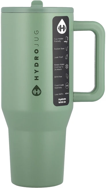 HydroJug 트러블러 텀블러 세이지 40oz, 1개 - 쿠팡