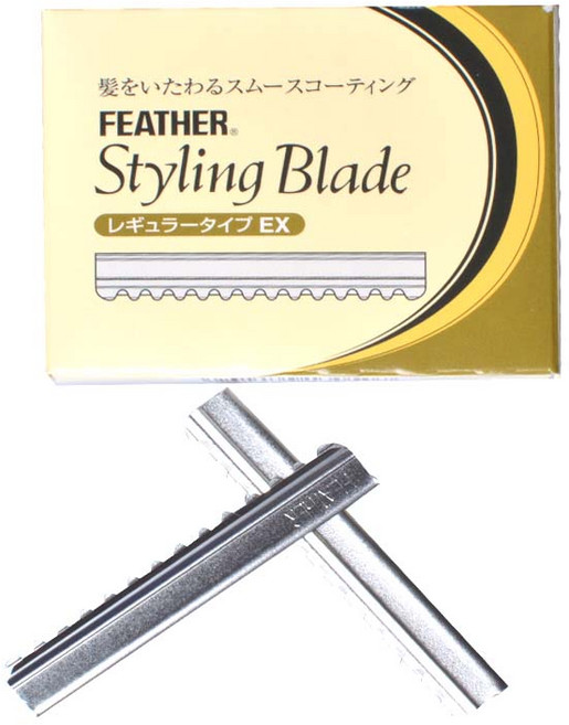 FEATHER 신형레쟈날 헤어컷트날 백조레쟈날 일제구형날 CG레쟈날, 1개, 1개입