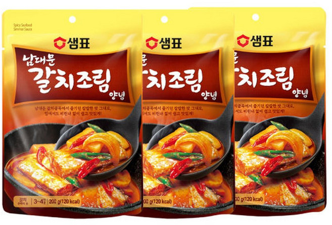 샘표 남대문 갈치조림 양념 200g 3개