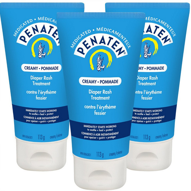 페나텐 베이비 아기 기저귀 발진크림 연고 캐나다내수용, 3개, 113g