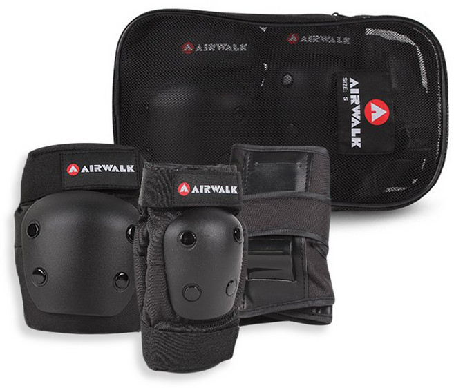 AW 인라인 자전거 보호대 3종세트 손목 무릎 팔꿈치, M, 1개