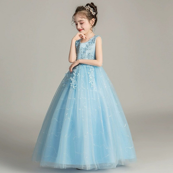 女童婚紗花童禮服 兒童公主裙洋裝畢業禮服 鋼琴比賽禮服