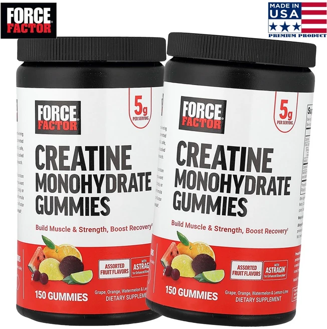 포스 팩터 크레아틴 모노하이드레이트 일수화물 구미 젤리 과일맛 150개 2개 - 쿠팡