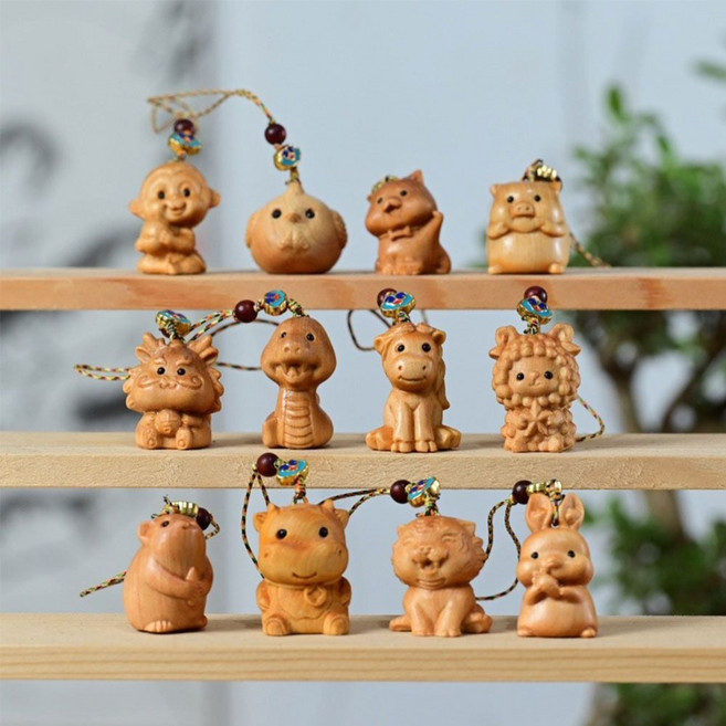 십이간지 동물 열쇠고리 복 키링 LM-0617, 1개, 호랑이