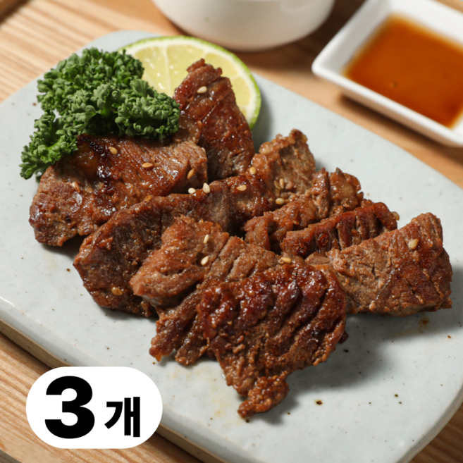 갈비아저씨 돼지왕구이 돼지갈비 맛 양념구이 300g, 3개