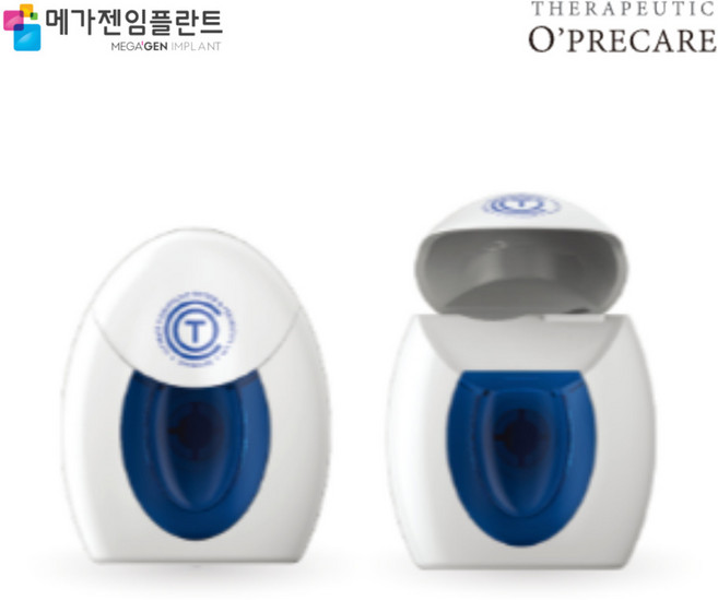 메가젠 오프리케어 40m 치실 부드러운 스펀지 잇몸출혈예방 치석제거 잇몸관리 충치예방 덴탈플로스, 1개, 2개입, 40cm