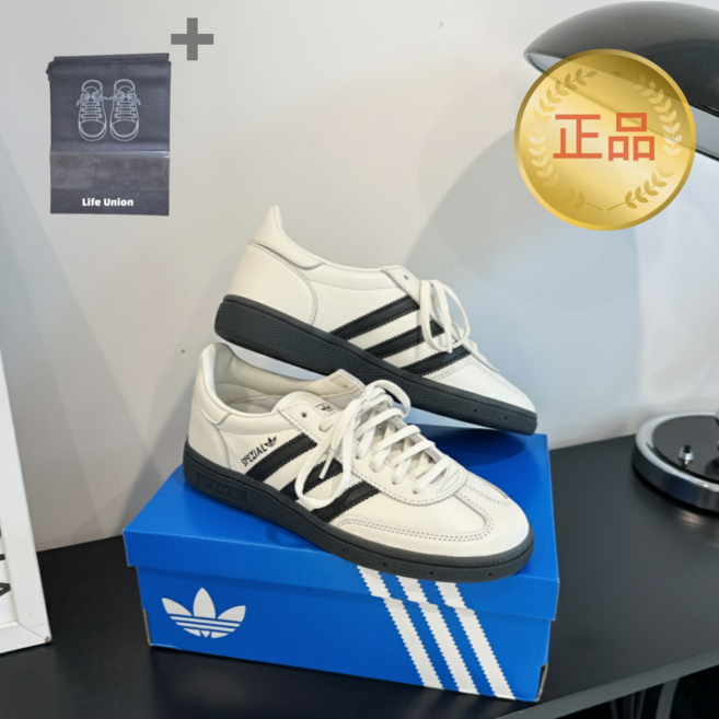 [매장판]아디다스 핸드볼 스페지알 운동화 남녀공용 데일리 화이트 라이프유니온+파우치