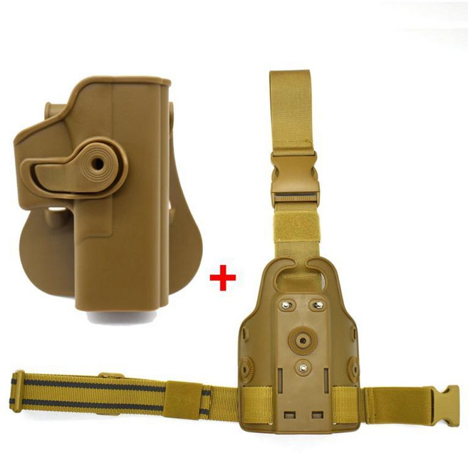 베타 콜트 헌팅 레그 홀스터 권총 허벅지, 9. tan for Glock, 1개