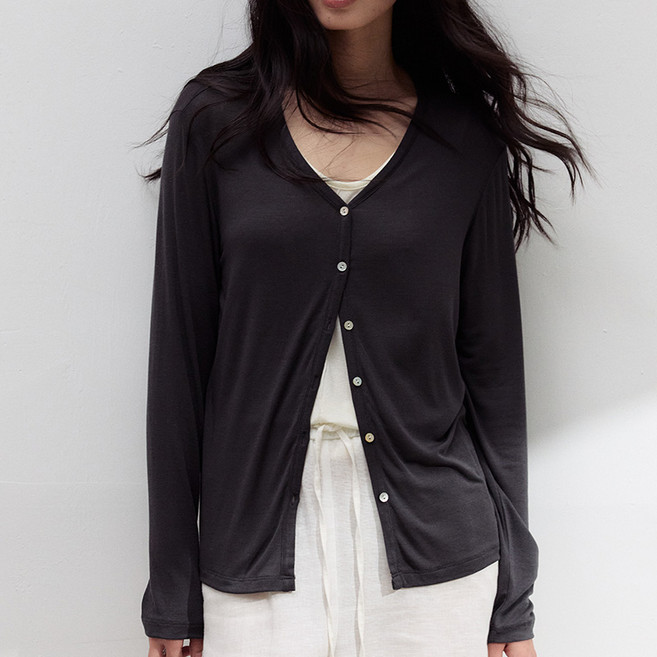 스토리원 WM-FWOT048 여성 실크 모달 가디건