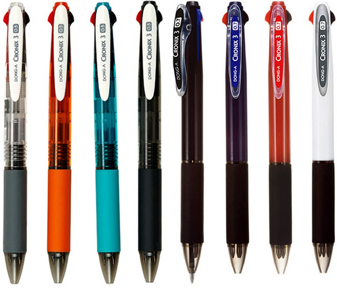 동아 크로닉스3 다색볼펜 0.5mm 0.7mm, 0.5mm 민트