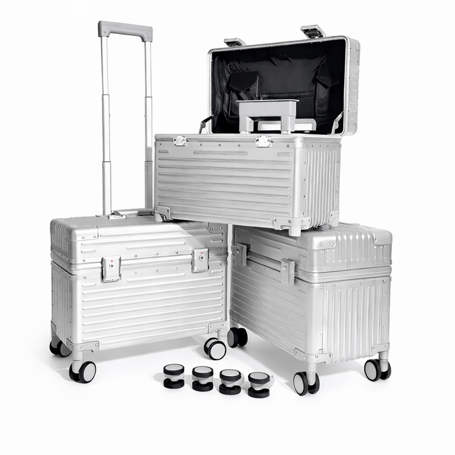 헤임프 위로열리는 기내용 알루미늄 고강도 캐리어