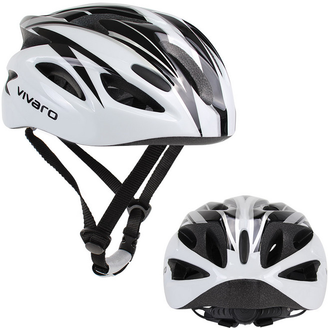 비바로 자전거 써니 헬멧, 1개, 화이트/블랙