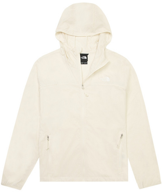 The North Face 北臉 女 運動連帽外套 防曬 防風 米白