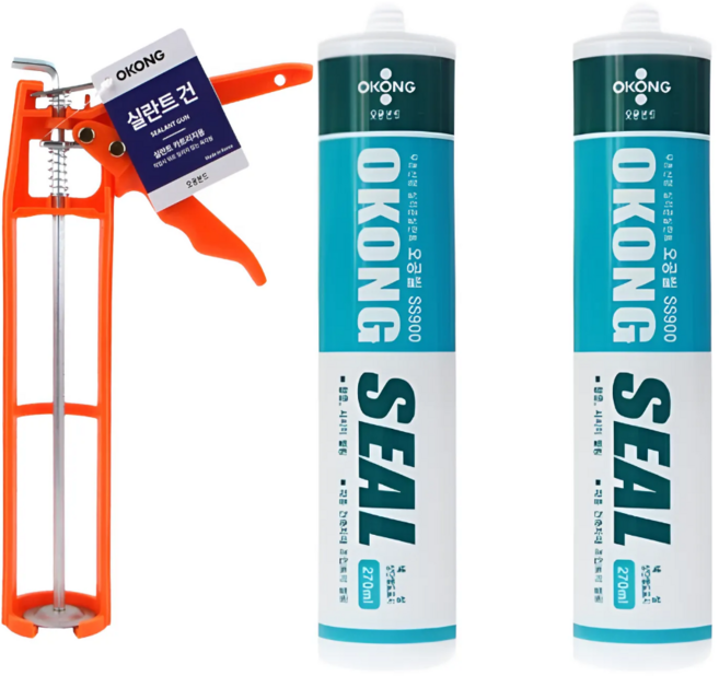 오공 실리콘 ss900 1+1 실리콘 실란트 증정, 투명, 1세트