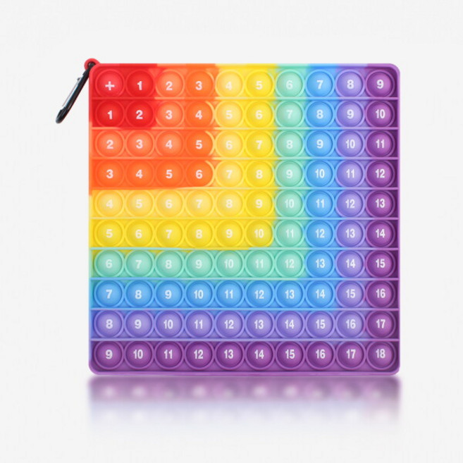 [키움하우스] 푸쉬팝 중형 1-144 수배열 구구단 팝잇 곱셈 덧셈 숫자놀이 수세기 수인지 연산활동 수학교구, 선택:푸쉬팝곱셈덧셈-중형