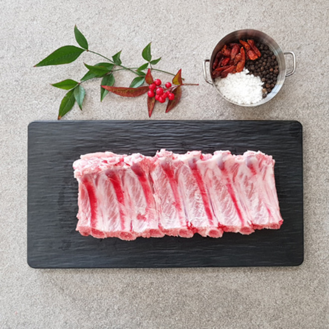 착한고기마을 건강한 무항생제 돼지 등갈비 냉동 산지직송, 1개, 1kg
