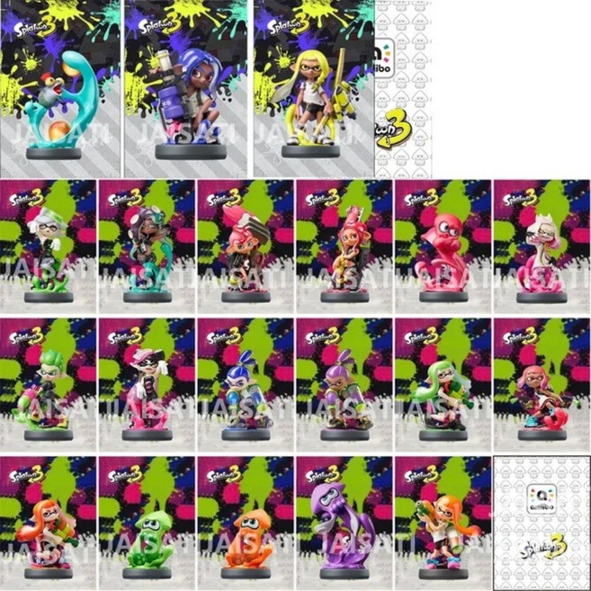 최신 파이어 엠블럼 아미보 카드 태그 NFC NS 스위치, 1개, 스플래툰3 20개