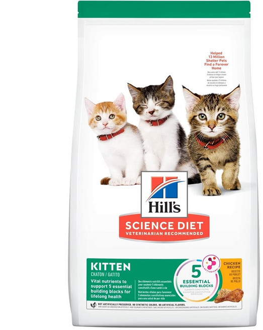 Hill's 希爾思 SCIENCE DIET 幼貓乾飼料, 1.58kg, 1個, 雞肉