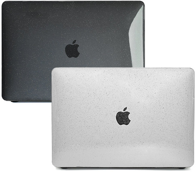 트루커버 맥북 프로 터치바 13인치 A2159 A2251 A2289 글리터 소프트 케이스 투명 블랙 보호 커버, 스페이스 블랙, 프로 터치바 13인치(A2159), 1개
