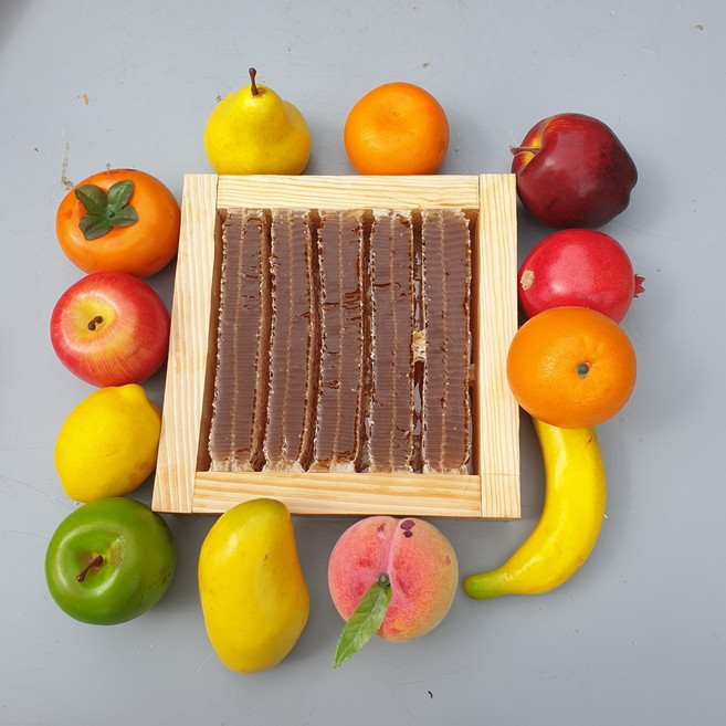 천연밀랍 벌집꿀 약 2kg 선물용 업소용 생산자 직접 발송, 1개