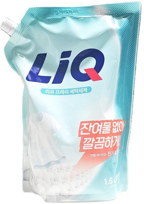 애경 리큐 프레쉬 세탁세제 리필형 1.6L 일반드럼용 찬물세탁, 1개