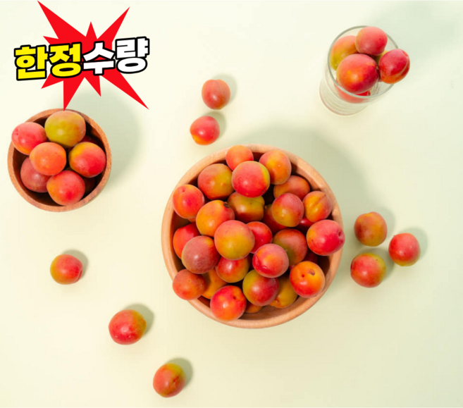 [한정수량] 국내산 지리산 하동 노천매실 와인매실 산지직송, 1박스, 노천 와인매실  3kg