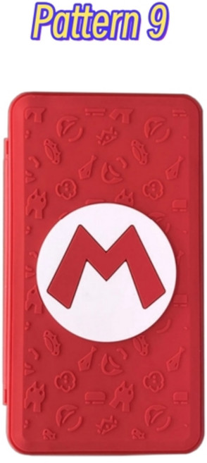 스위치 2 게임 카트리지 박스용 다중 패턴 게임 카드 케이스 스위치 OLED Lite용 24 슬롯 하드 쉘 게임 액세서리, 9)Pattern 9