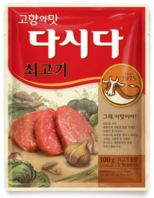 CJ제일제당 쇠고기 다시다, 100g, 7개