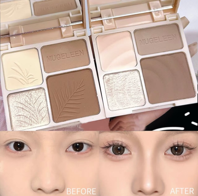 [당일출고]도우인 쿨 웜 컨투어 섀도우+쉐딩 팔레트, 1개, 쿨브라운