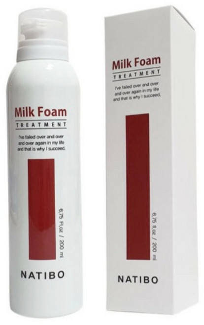 나티보 밀크폼 단백질 헤어팩 트리트먼트, 1개, 200ml