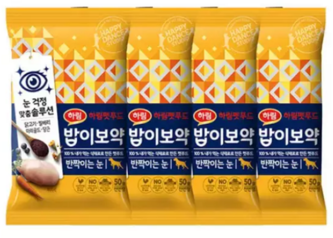 밥이보약 DOG 반짝이는 눈 50gX4, 4개, 50g, 눈건강