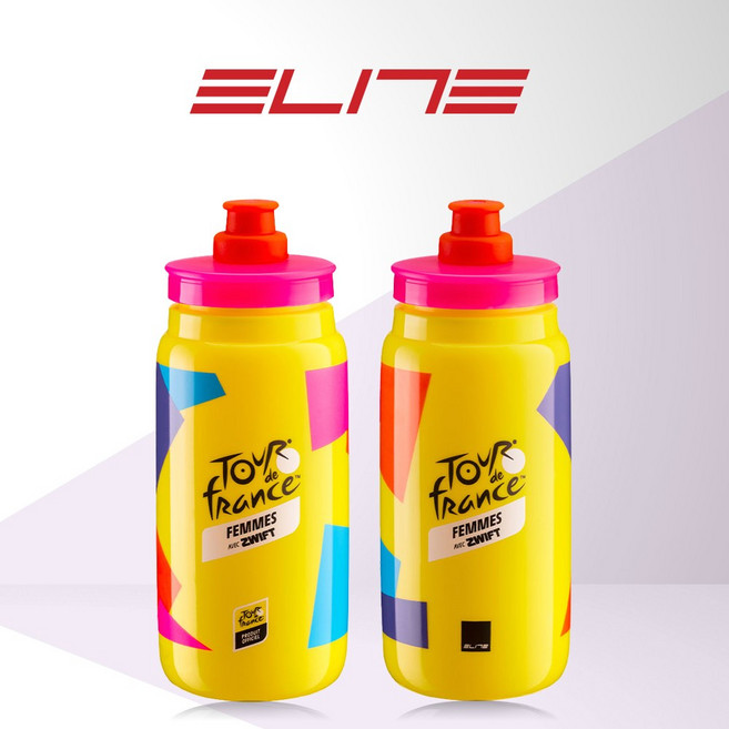 엘리트 플라이 자전거 물통 물병 550ml, 1개, TOUR DE FRANCE FEMMES