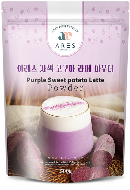 아레스 자색 고구마 라떼 파우더, 1개, 1개입, 500g