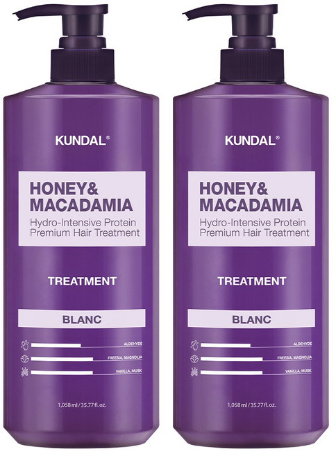 쿤달 단백질 트리트먼트 2개 세트 블랑 1058ml, 1.058L