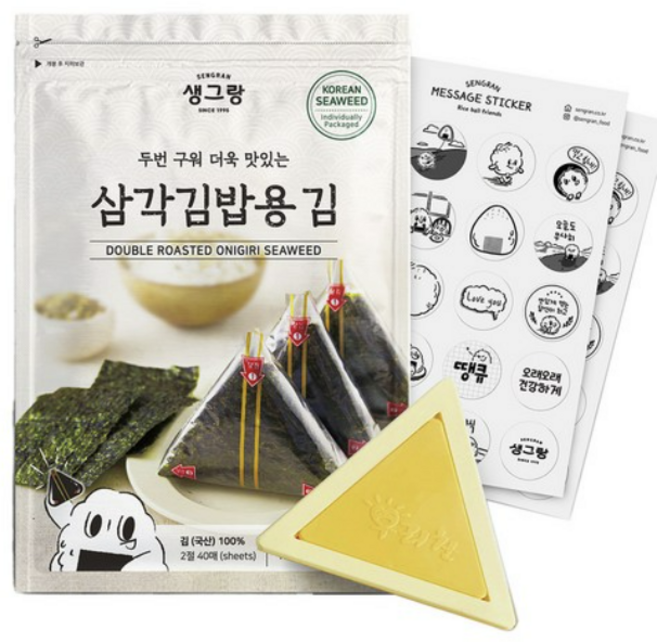 생그랑 삼각김밥 만들기 3종 세트, 1세트