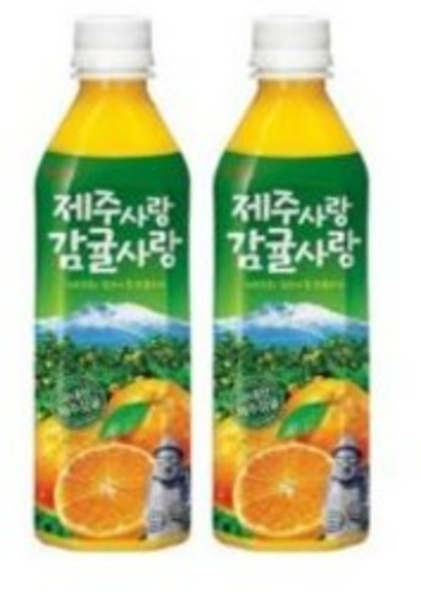 롯데칠성음료 제주사랑 감귤사랑, 500ml, 100개