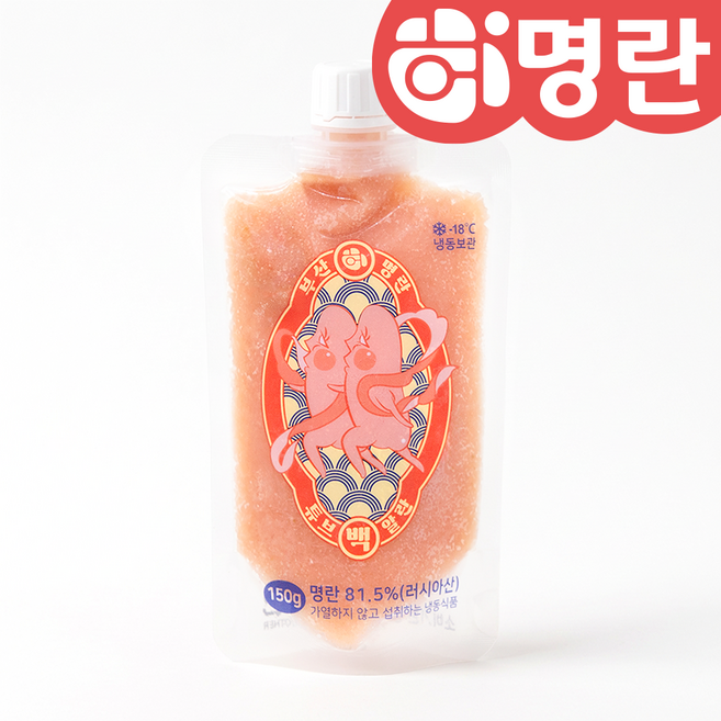 부산허명란 짜먹는 백명란 튜브 150g, 1개