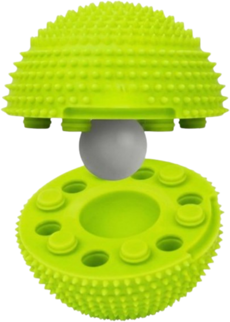 룰루레빗 발바닥 햄스트링 마사지 지압볼, 1개, 그린