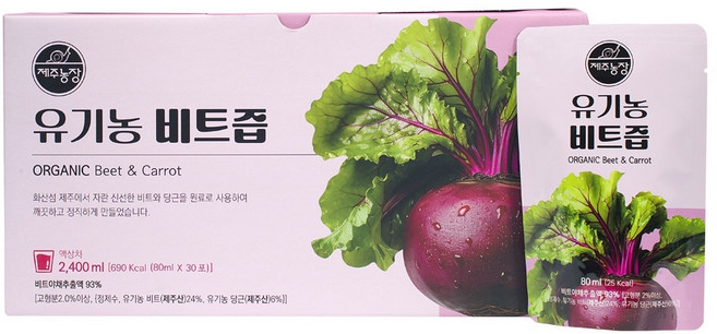 제주농장 레드비트 진액 즙 x 30포, 80ml, 1개