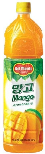 롯데칠성 델몬트 망고주스 1.5L 과일주스 탕비실음료 may+680TD