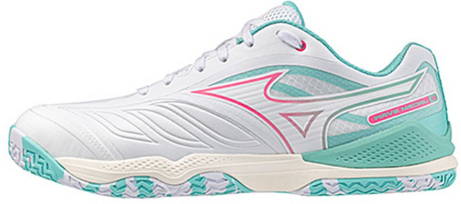 미즈노 탁구화 웨이브메달8 (화이트/핑크/그린)