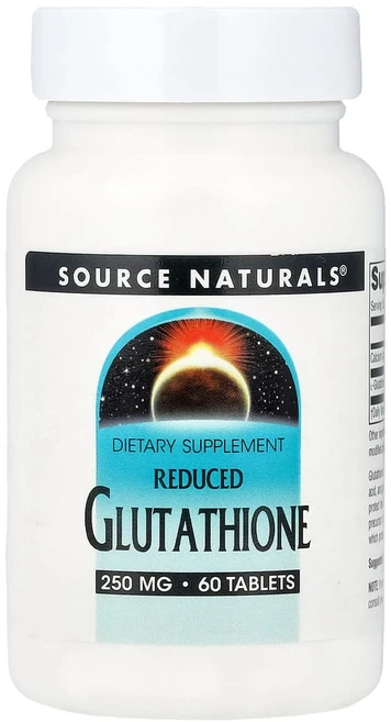 Source Naturals 환원형 글루타치온 250mg 60정, 1개 - 쿠팡